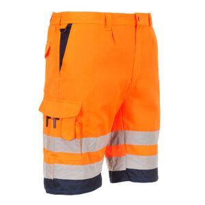 hi-vis orange shorts